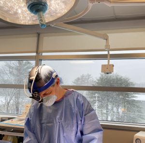 Dr. Guenther in surgery